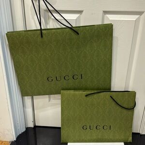 GUCCI TWO Shopping BAGS. 23” / 19”